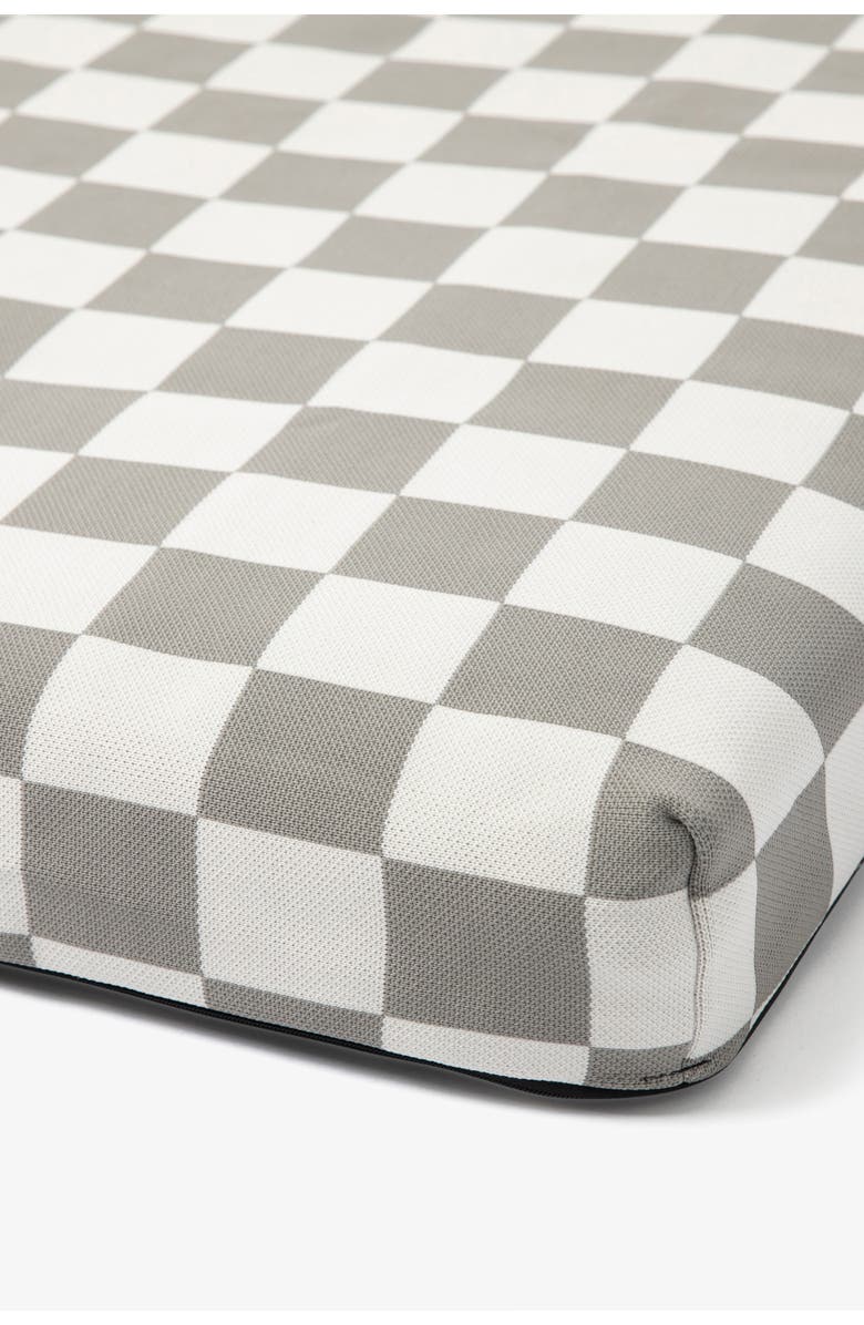 LAY LO Checker Dog Bed, Alternate, color, Grey