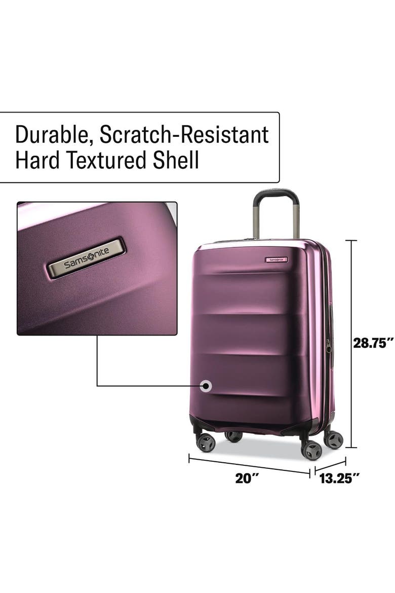 Octiv Hardside Spinner Carry-On Luggage, Alternate, color, Amethyst Purple