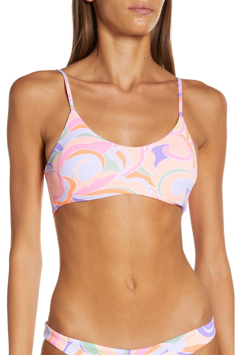 Pucchini Praia Reversible Bikini Top, Main, color, PURPLE
