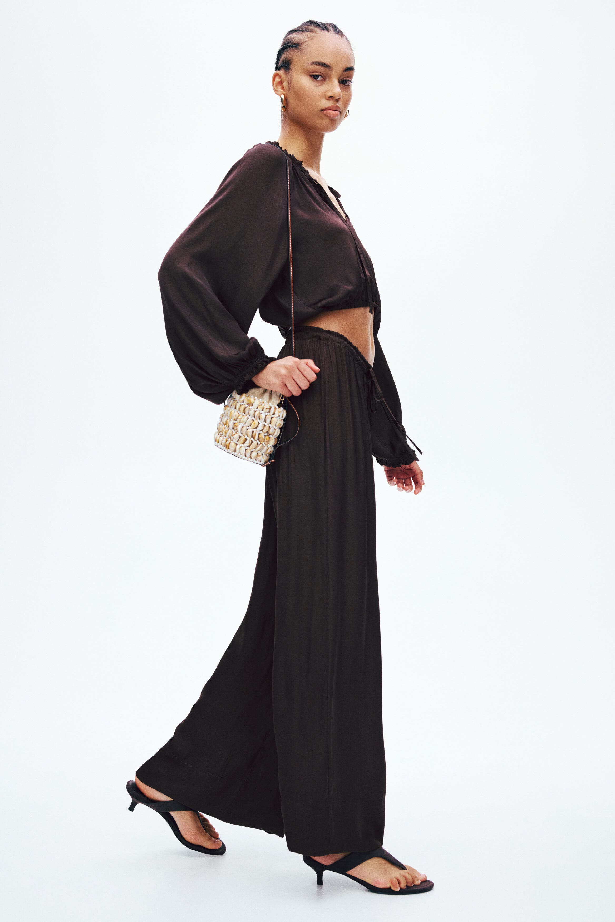 Wide Drawstring Trousers - image 2