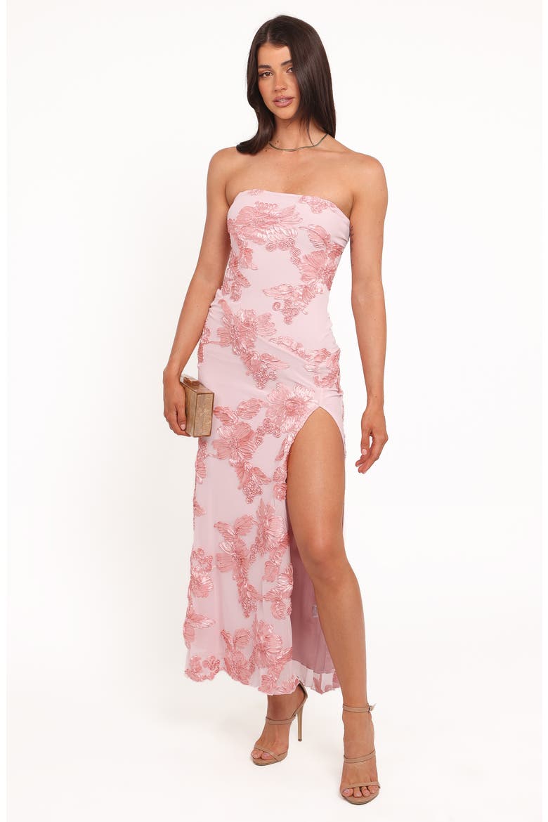 Adriel Strapless Evening Gown, Alternate, color, PINK