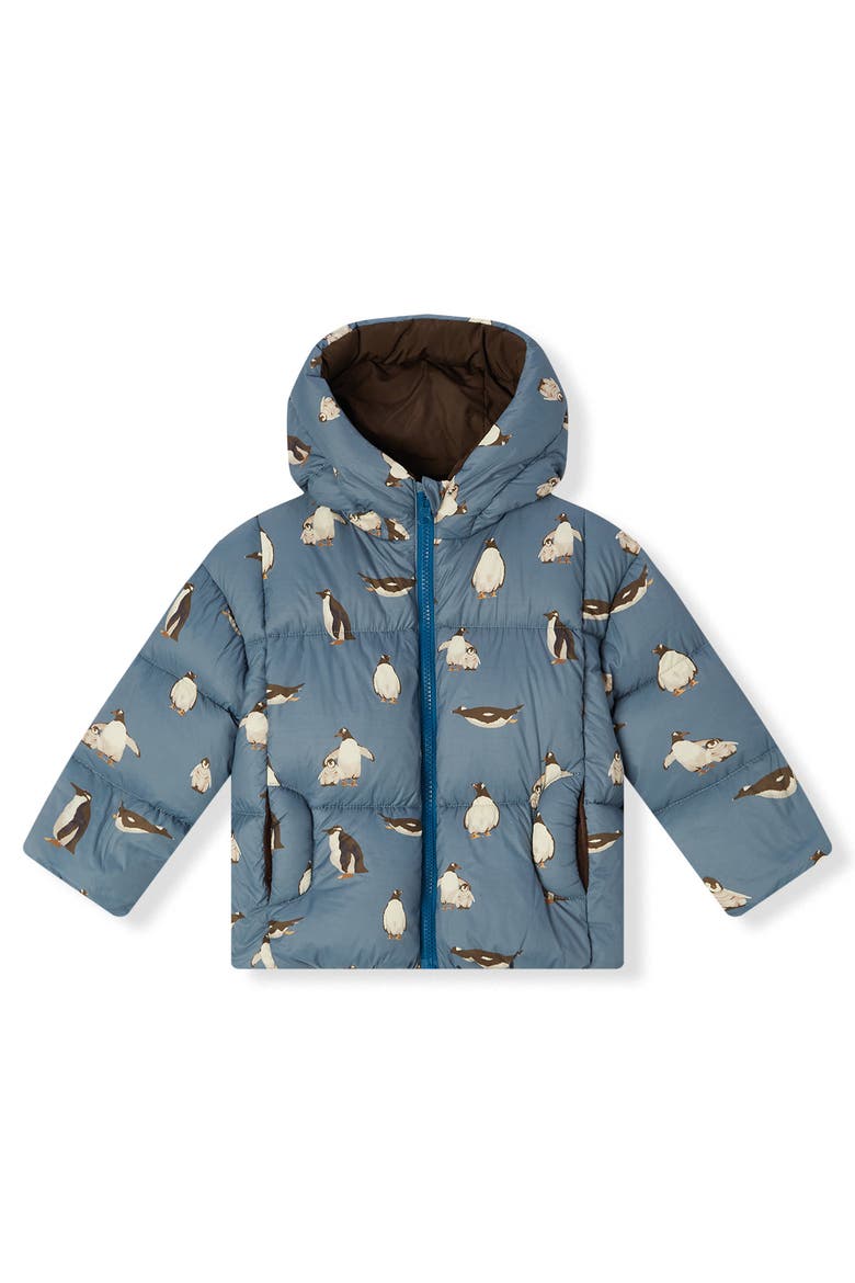 Puffy Down Jacket, Main, color, Penguin