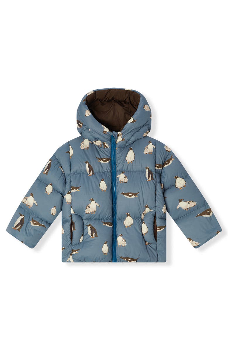 Milkbarn Puffy Down Jacket, Main, color, Penguin
