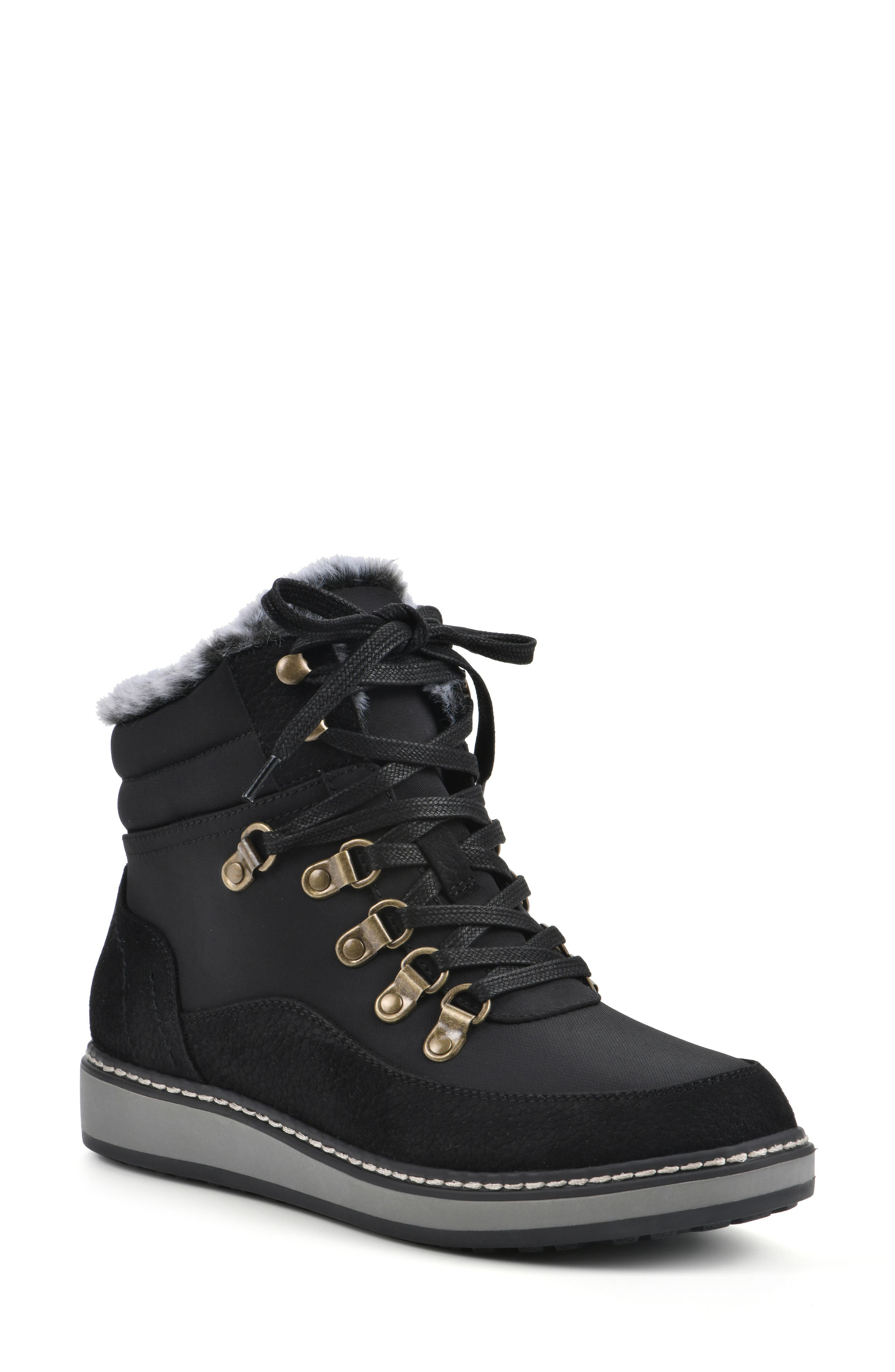 White Mountain Footwear Tamasha Faux Fur Hiking Boot, Main, color, 