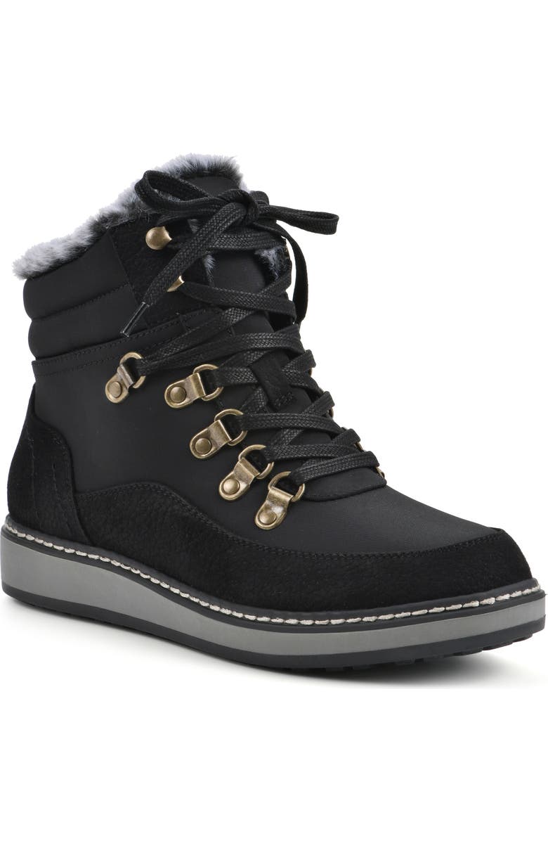 White Mountain Footwear Tamasha Faux Fur Hiking Boot, Main, color,