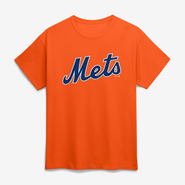 Logo Athletic Men's Logo Athletic Orange New York Mets Wordmark T-Shirt