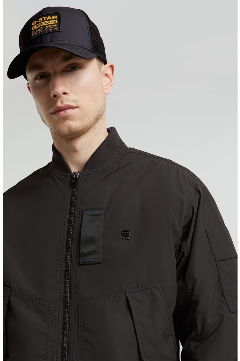 Flight GA-1 Padded Bomber Jacket, Alternate, color, NEO-BLACK