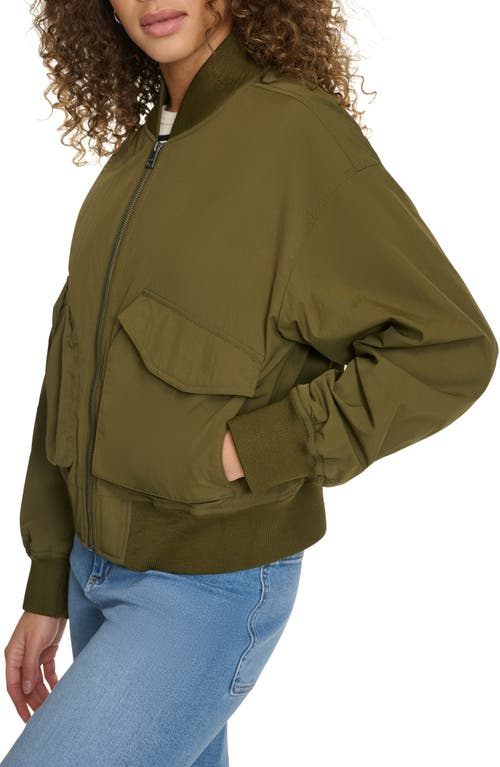 Levi's Women's Lightweight Techy Bomber Jacket In Army Green
