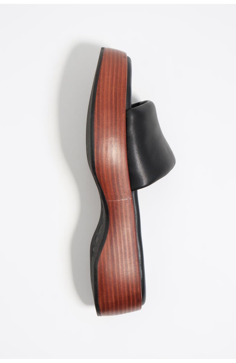 Bimba y Lola Leather Platform Sandals, Alternate, color, Black