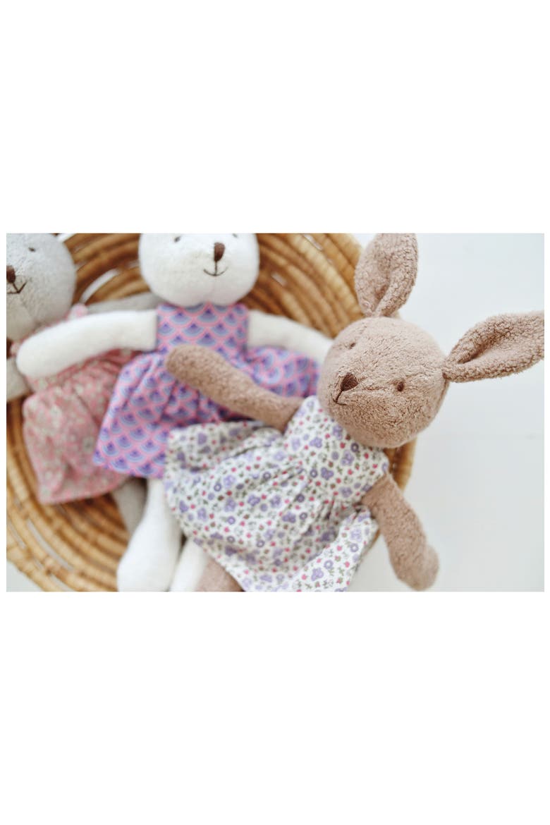 Little Cocoa Plush Bunny Stuffed Animal, Alternate, color, FLORAL VINTAGE DRESS
