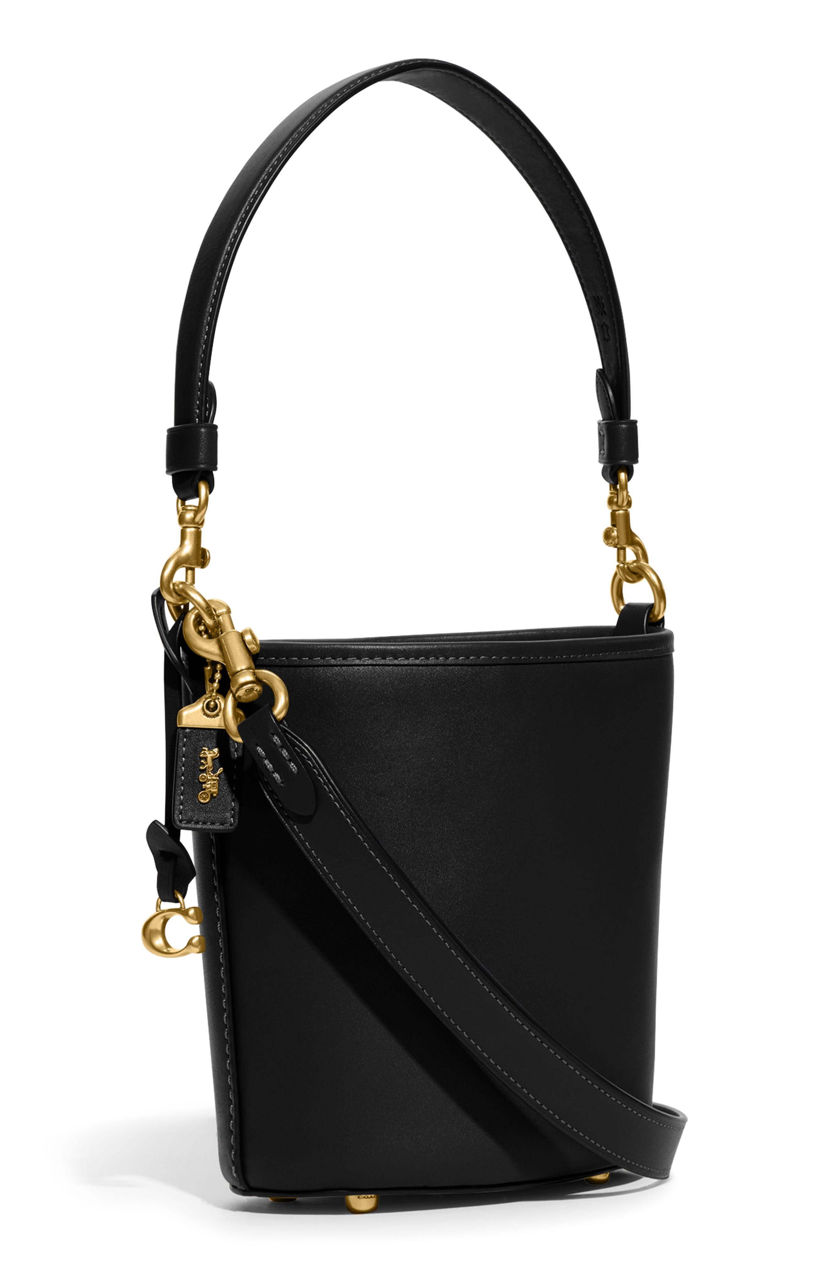 COACH Dakota Glovetanned Leather Bucket Bag, Alternate, color, 