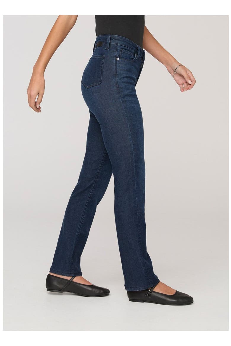 No Sweat Denim High Rise Slim Straight, Alternate, color, Worn-Rinse