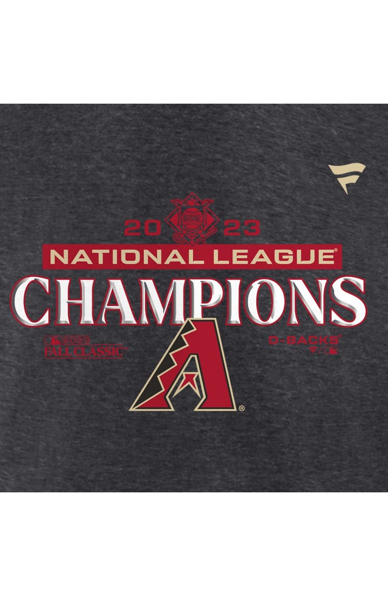 FANATICS Men's Fanatics Branded  Heather Charcoal Arizona Diamondbacks 2023 National League Champions Locker Room T-Shirt, Alternate, color, 