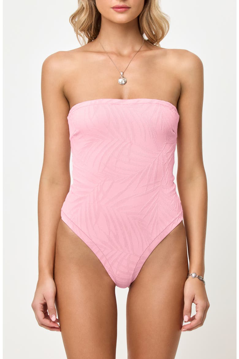La Femme One-Piece Swimsuit, Main, color, PINK SUGAR