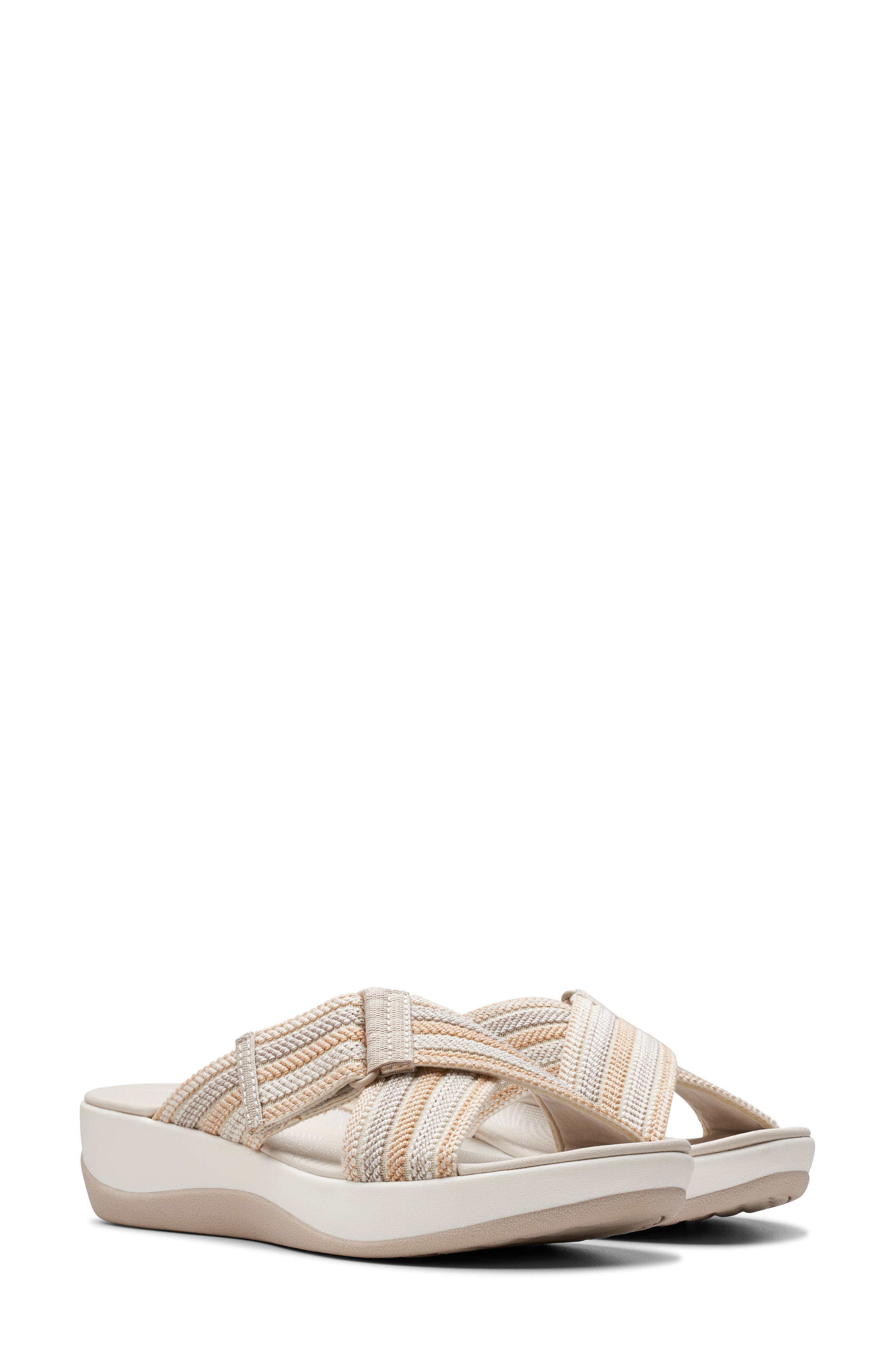 Clarks<sup>®</sup> Arla Wave Sandal, Alternate, color, Beige Combo