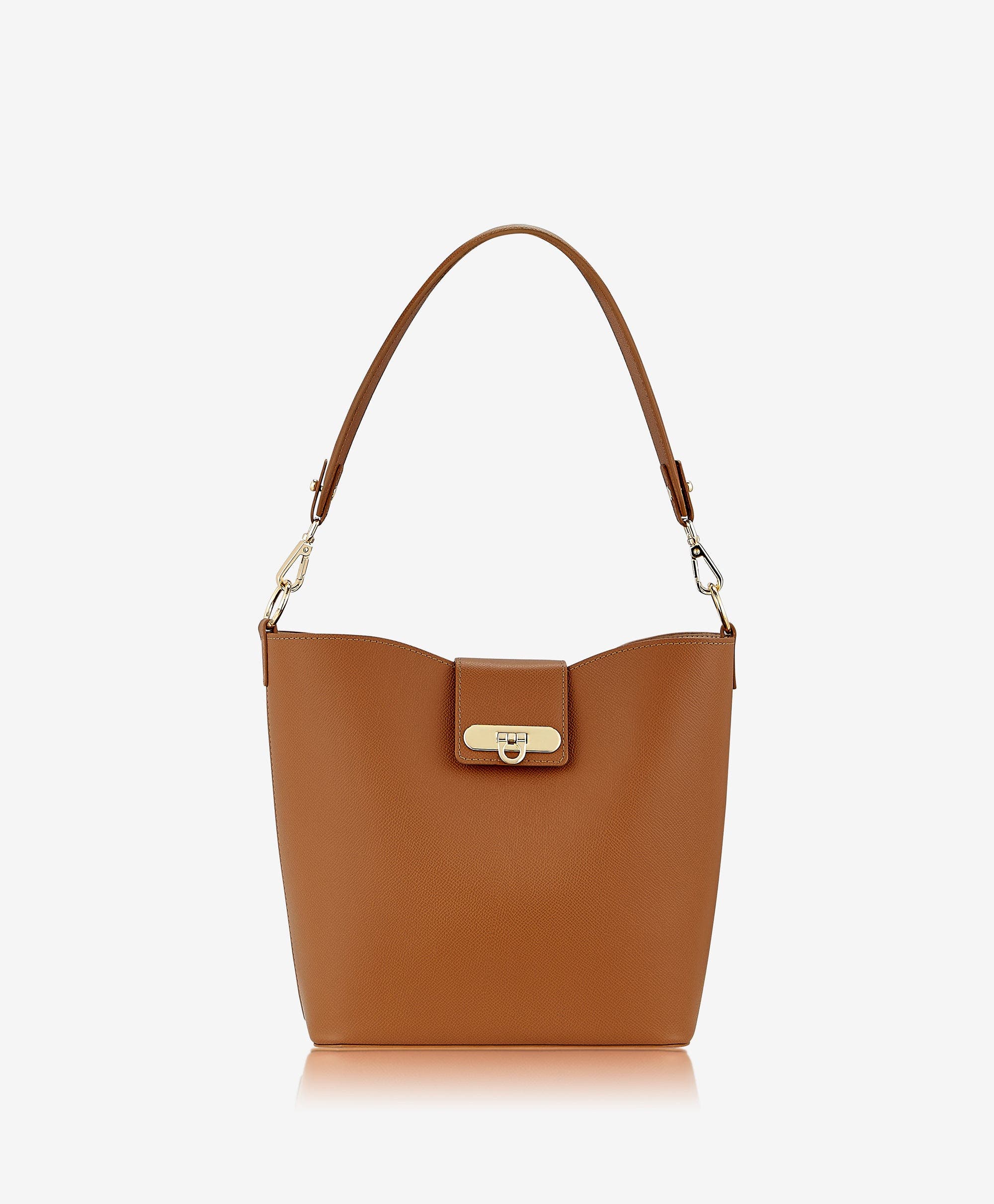 GiGi New York Isabel Bucket Bag, Main, color, Tan