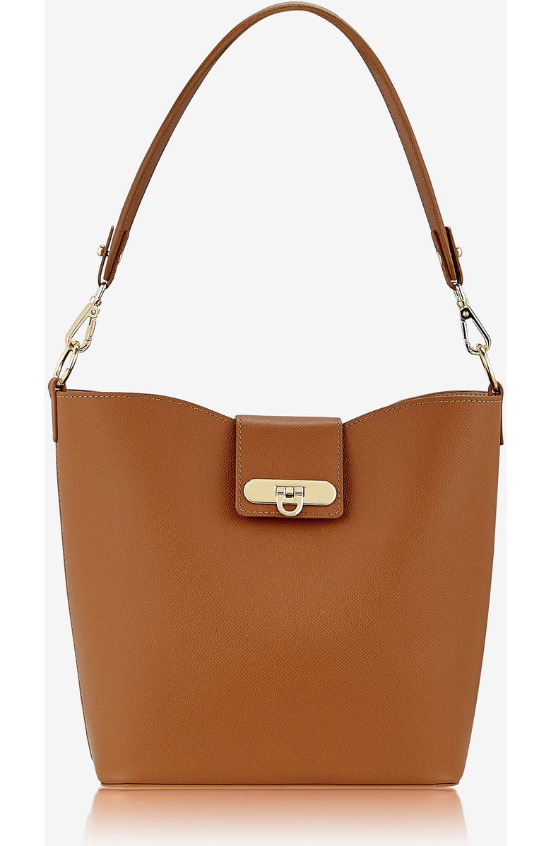 GiGi New York Isabel Bucket Bag, Main, color, Tan