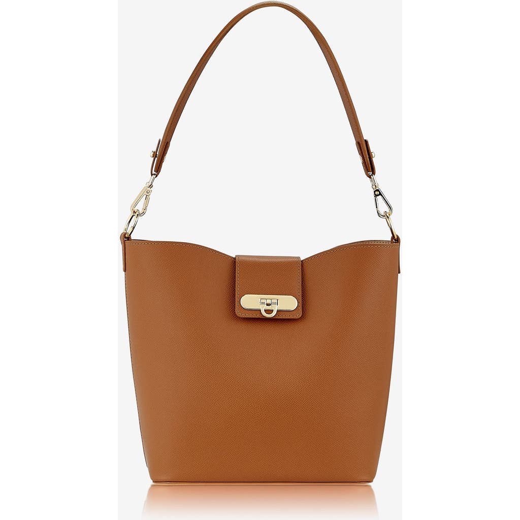 Gigi New York Isabel Bucket Bag In Brown