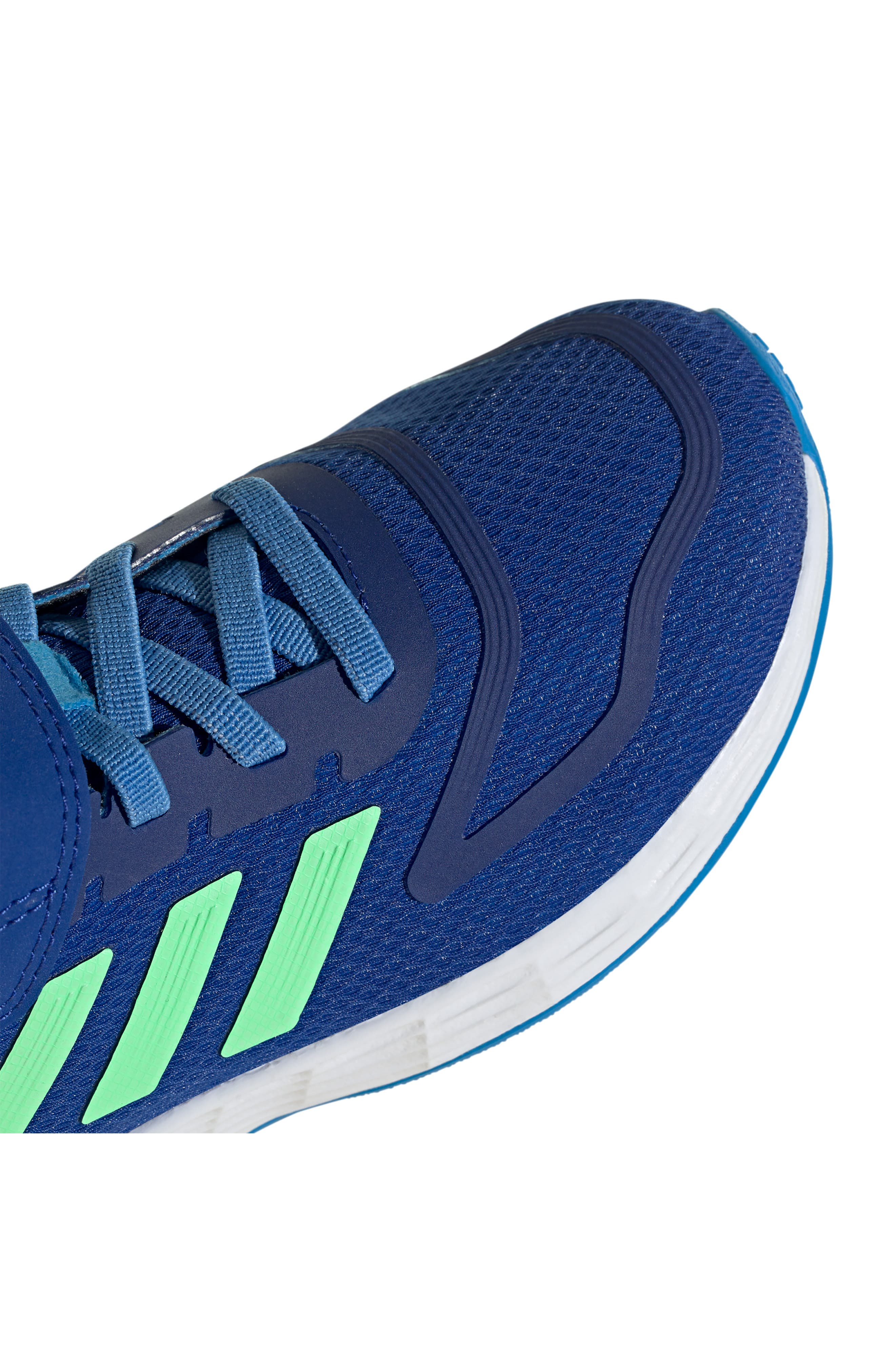Kids' Duramo 10 El Sneaker, Alternate, color, BLUE/ BEAM GREEN