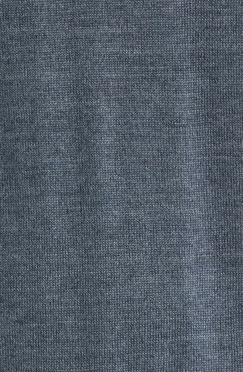 Peter Millar Autumn Crest Merino Wool Blend Hooded Sweater, Alternate, color, Charcoal