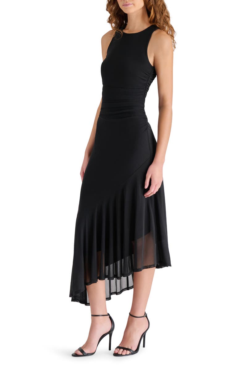 Steve Madden Laney Asymmetric Mesh Dress, Alternate, color,