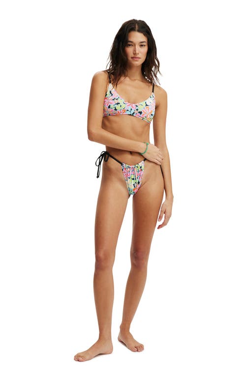 COTTON ON BODY THIN STRAP GATHERED BRAZILIAN BIKINI BOTTOM