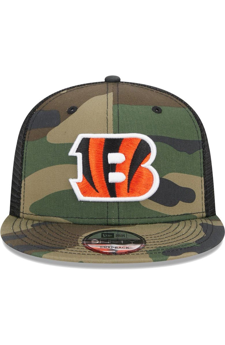New Era Men's New Era Camo Cincinnati Bengals Main Trucker 9FIFTY Snapback Hat, Alternate, color, Camo