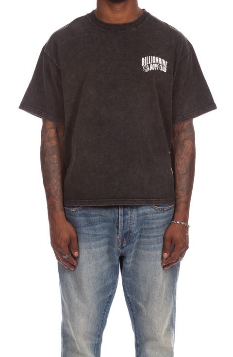 Faded Curve Graphic T-Shirt