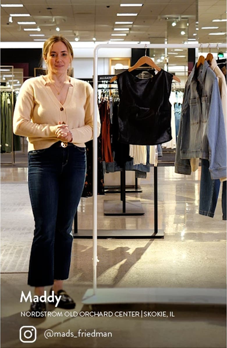 Backless Sleeveless Faux Leather Crop Top, sales video thumbnail