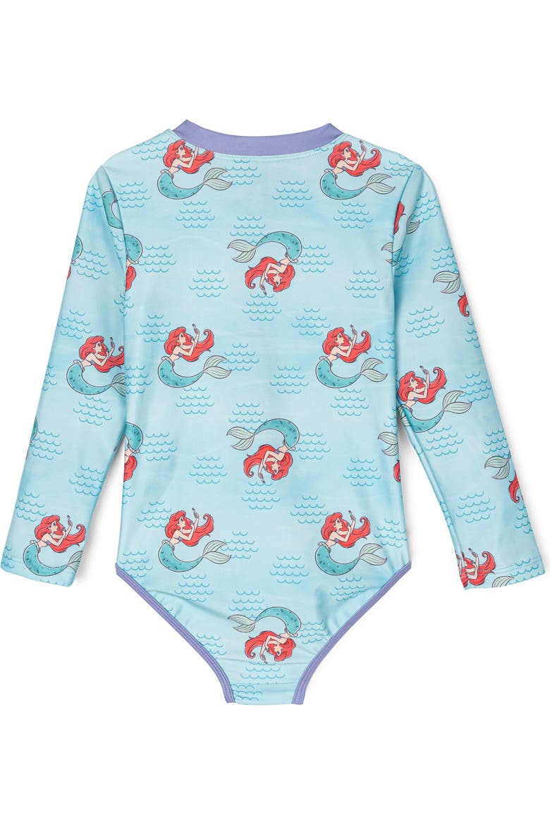 The Little Mermaid Princess Ariel One Piece Swimwear, Alternate, color, Ariel Light Blue