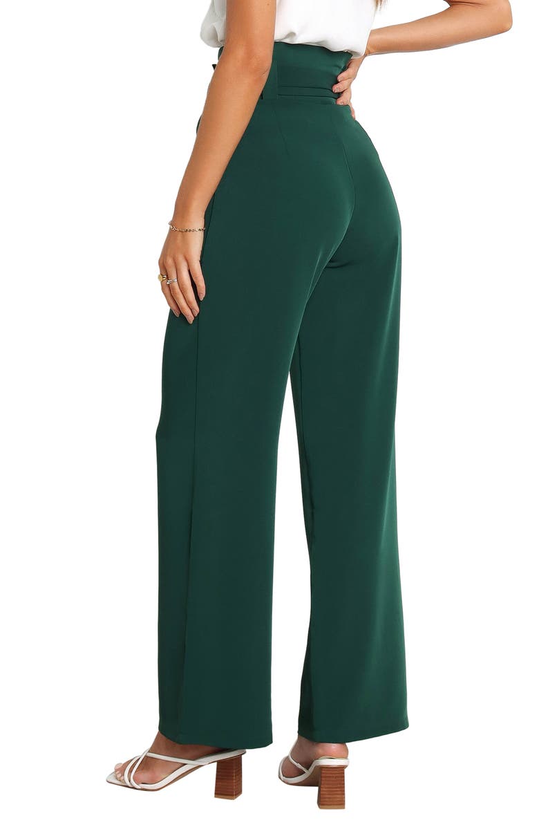 Petal 
Pup Kieran Tie Waist Wide Leg Pants, Alternate, color, Emerald Green