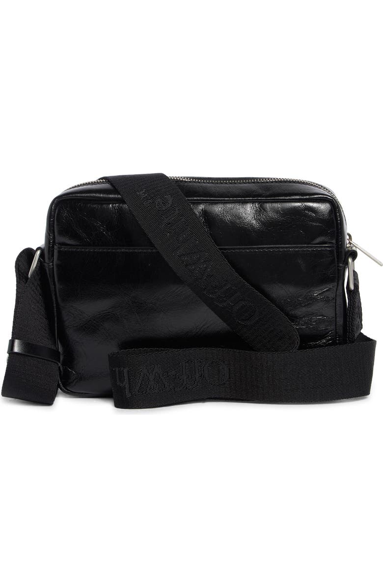 Off-White Bookish Leather Camera Bag, Alternate, color,