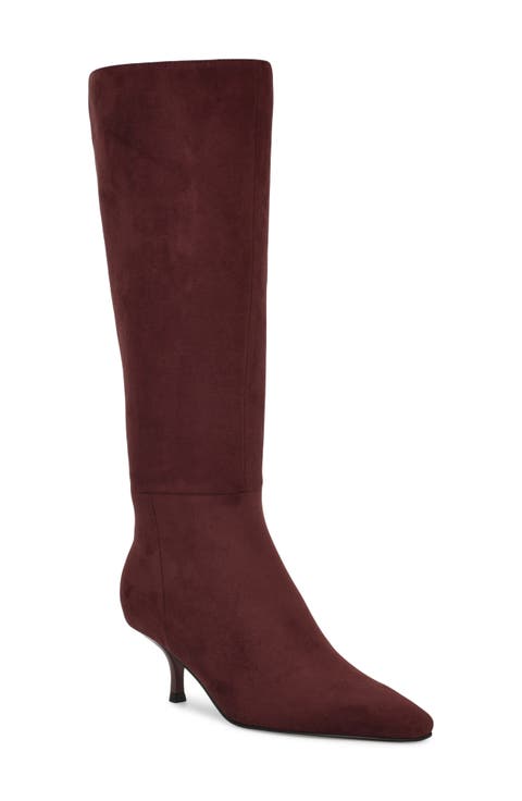 Havier Knee High Kitten Heel Boot (Women) (Regular & Wide Calf)