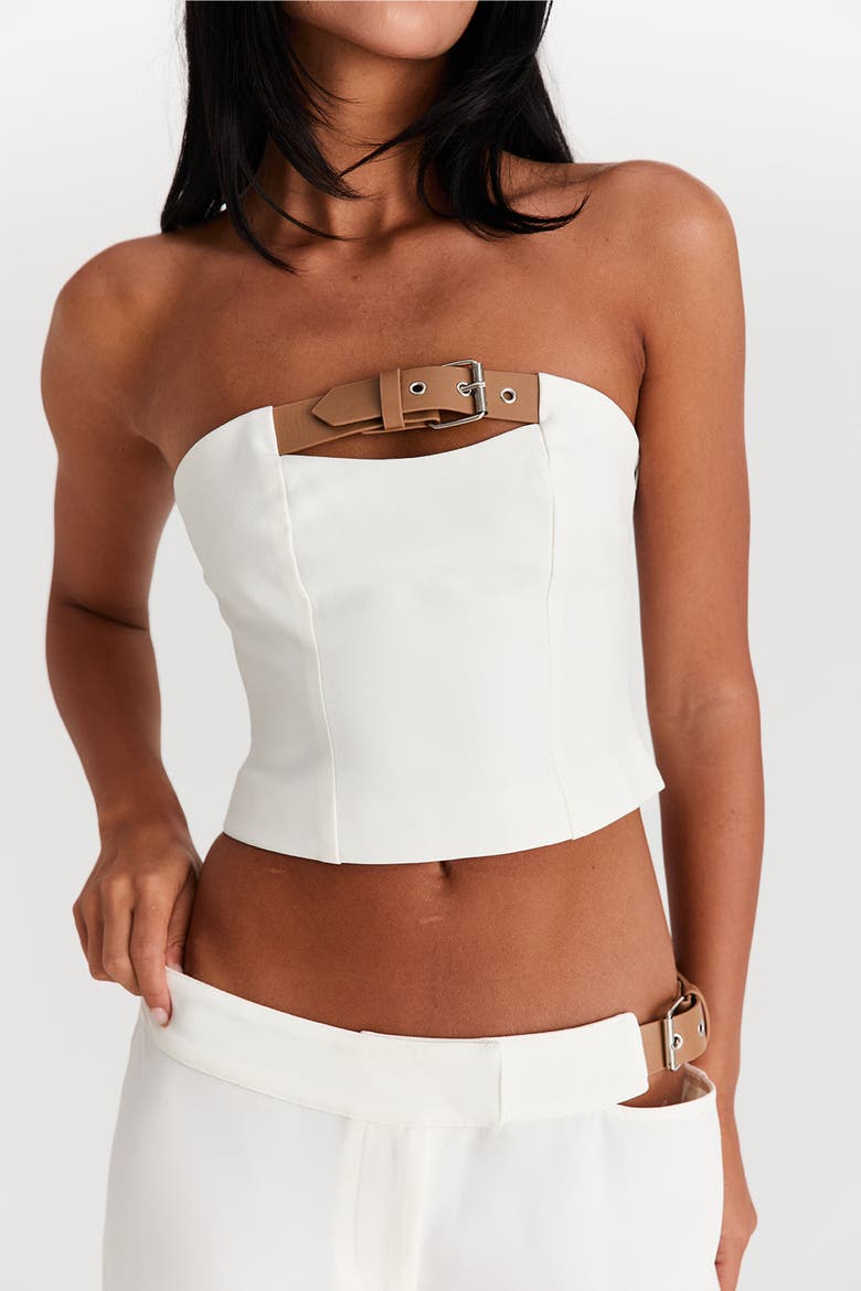 Lucia Top, Alternate, color, White