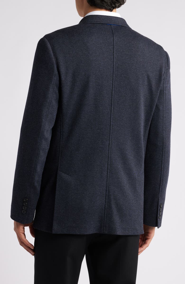 GRUNER 1949 Alfi Herringbone Knit Sport Coat, Alternate, color, Navy