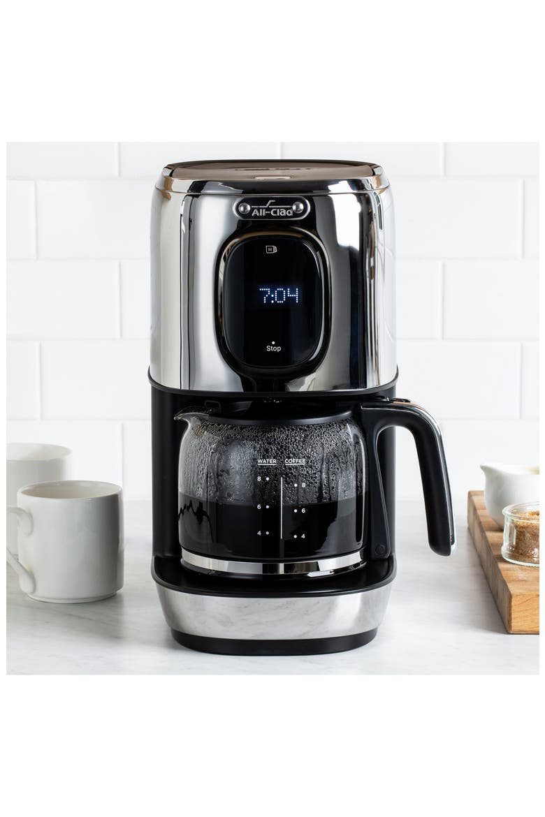 8-Cup Digital Filter Coffee Maker, Alternate, color, STAINLESS STEEL