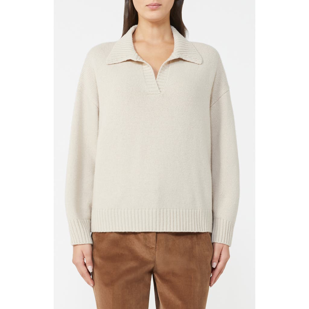 Weekend Max Mara Agre Collar Sweater In Neutral