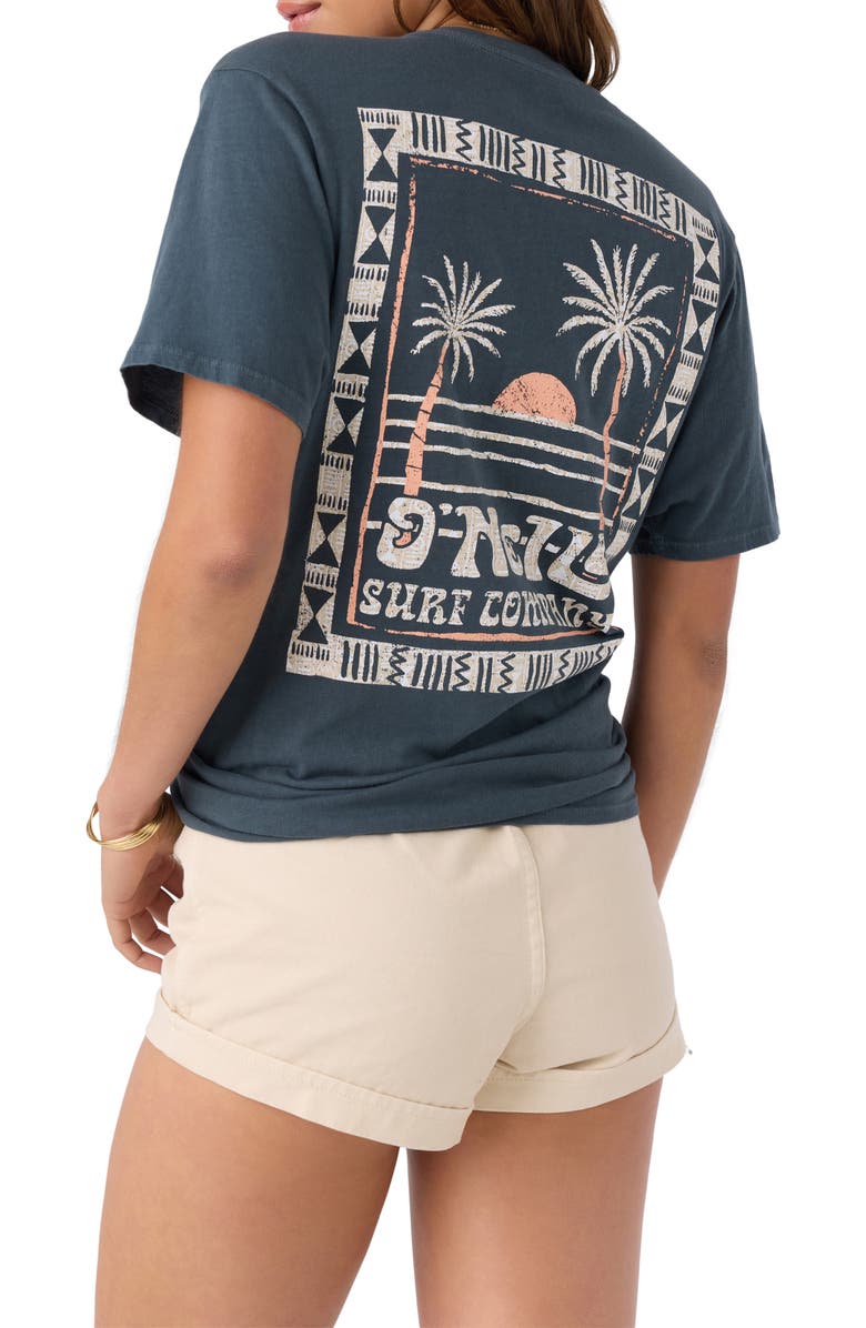 O'Neill Island Palms Logo Cotton Graphic T-Shirt, Alternate, color, 