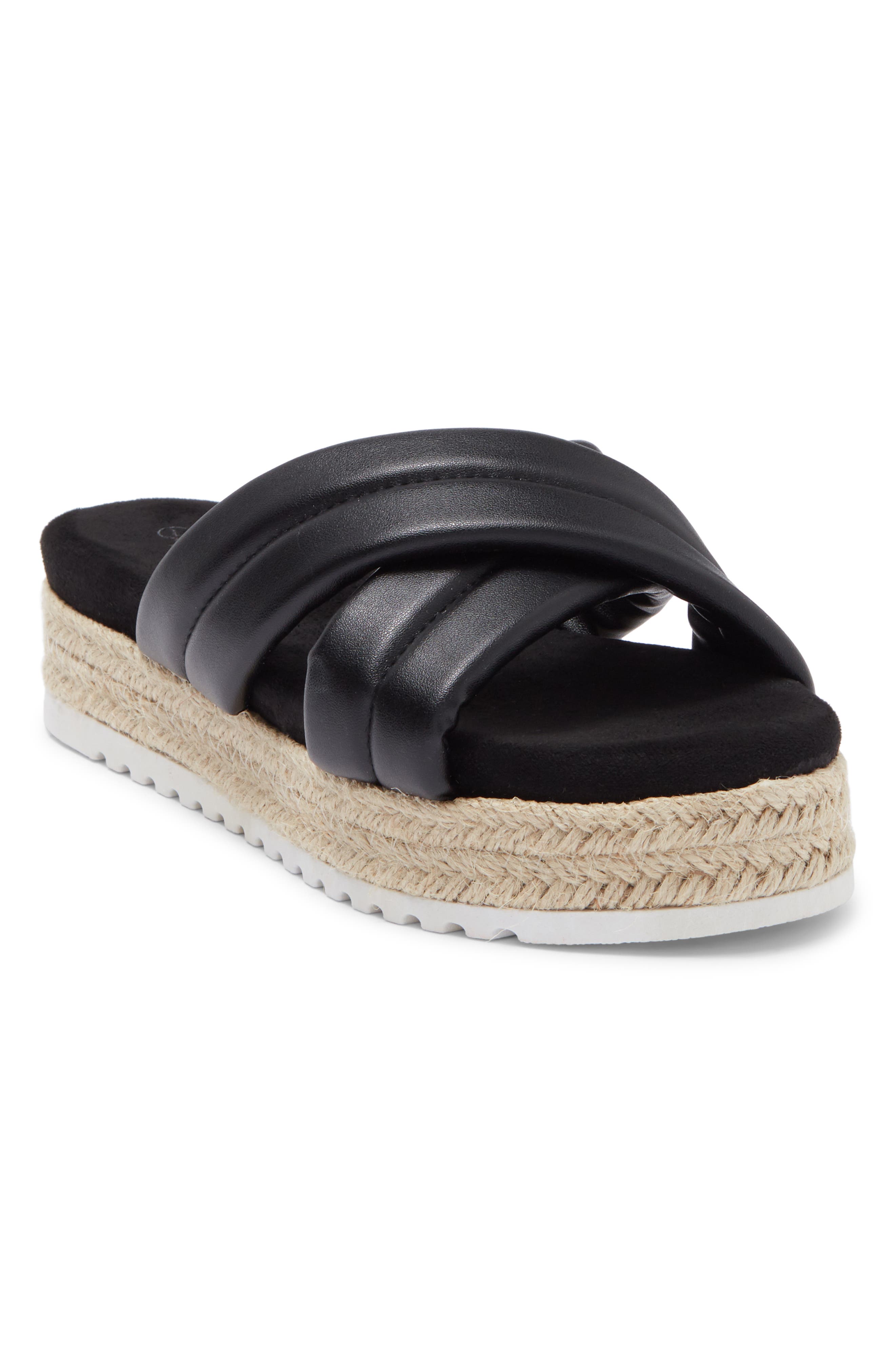 OLIVIA MILLER Crisscross Strappy Espadrille Flatform, Main, color, 