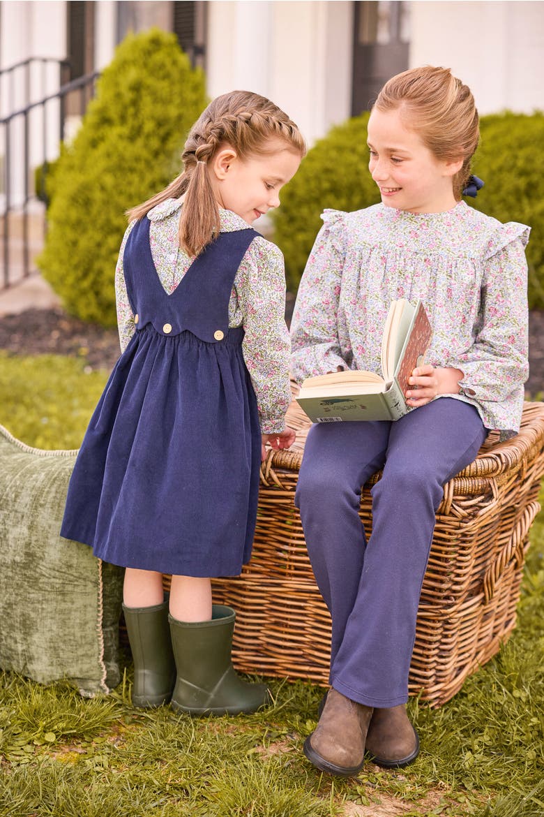 Kids' Button Panel Jumper, Alternate, color, Navy Corduroy