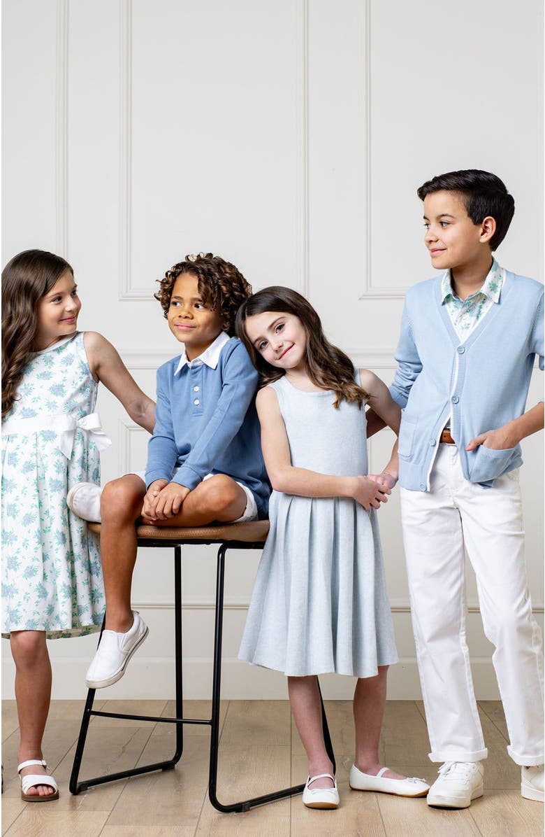 Hope & Henry Boys' Organic Stretch Twill Chino, Kids, Alternate, color, White Stretch