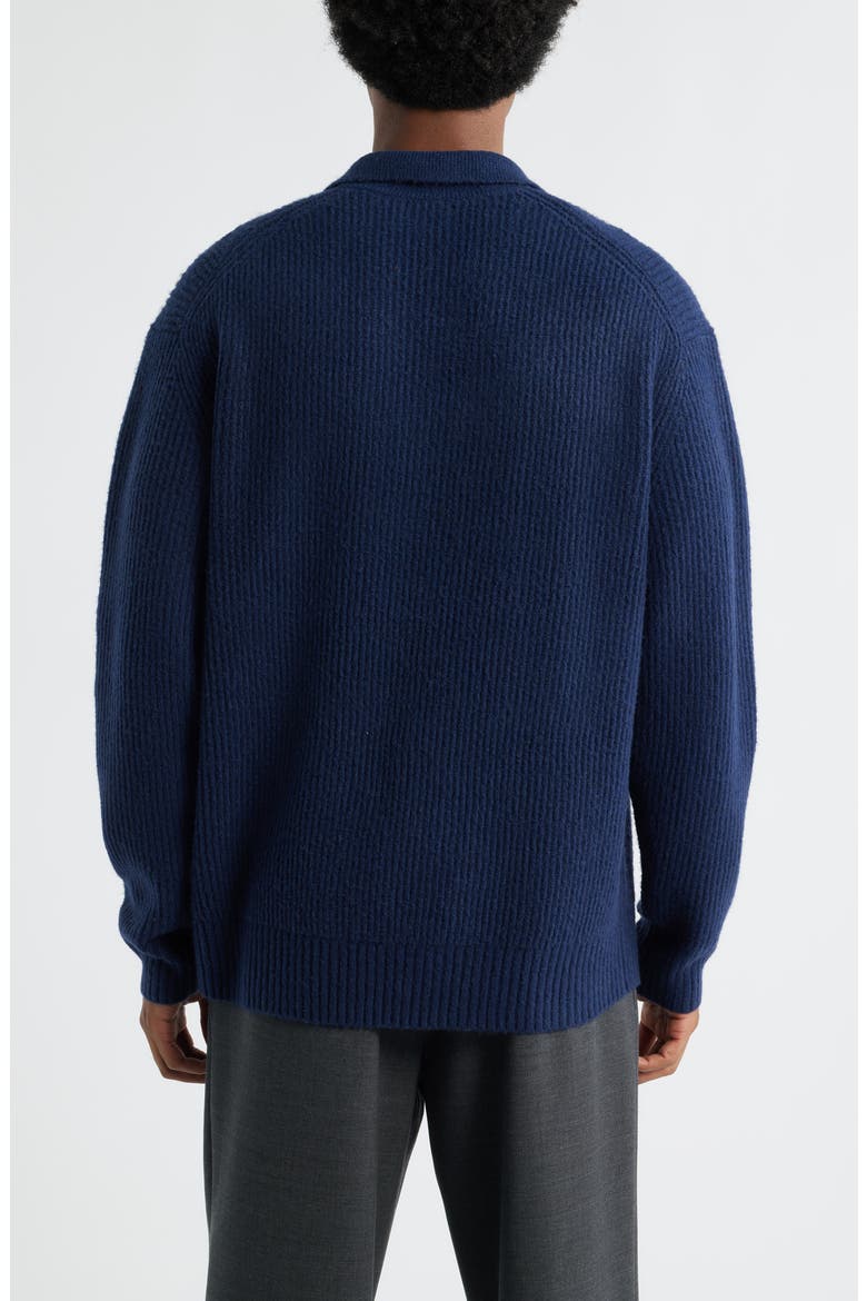Johnny Collar Polo Sweater, Alternate, color, NAVY IRIS