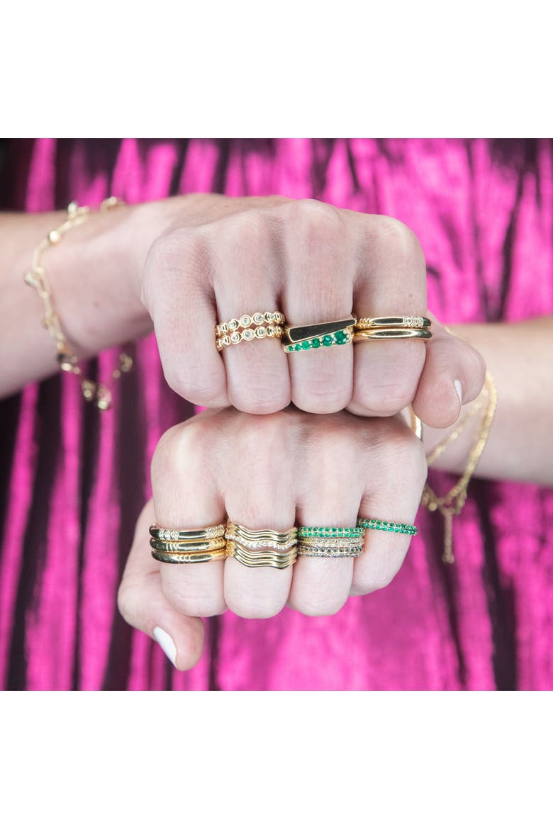 Edge Tapered Stacking Ring, Alternate, color, Gold