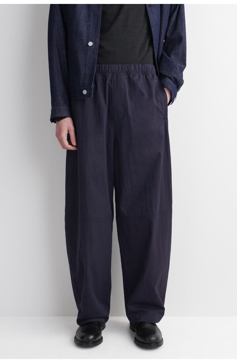 COS Elasticized Relaxed-Fit Barrel-Leg Pants, Alternate, color, Navy