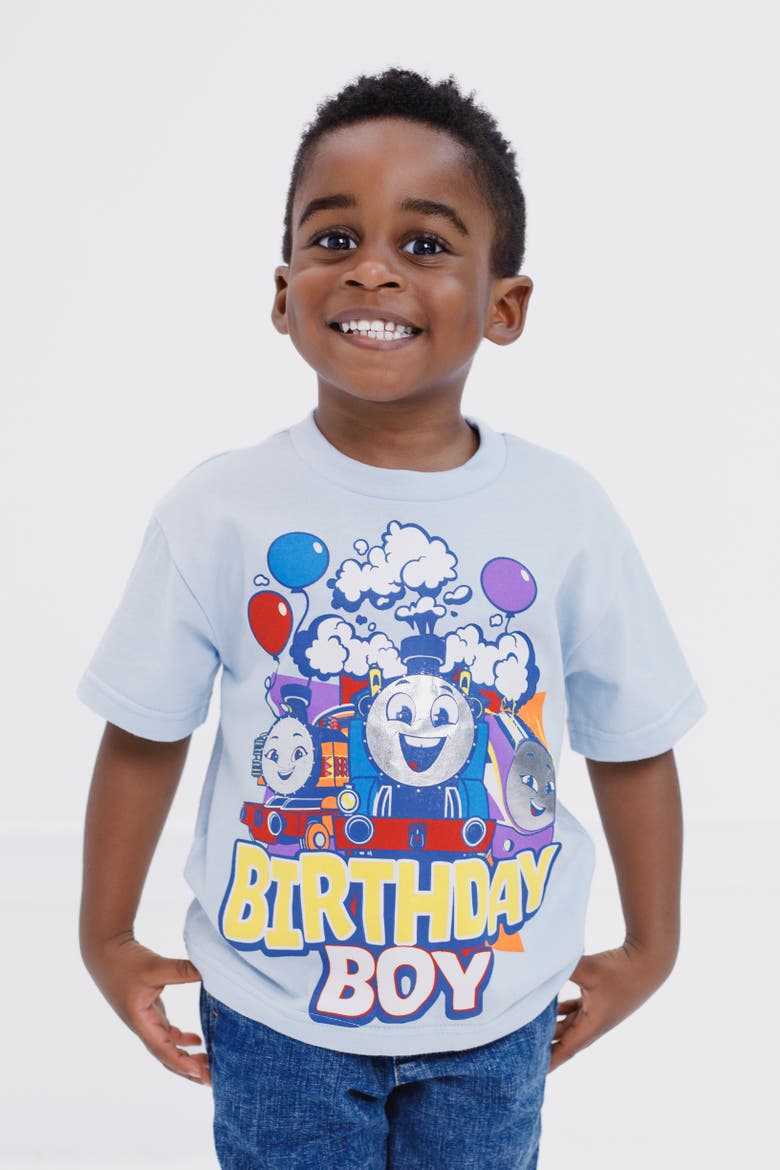 Birthday Tee, Alternate, color, Thomas Light Blue