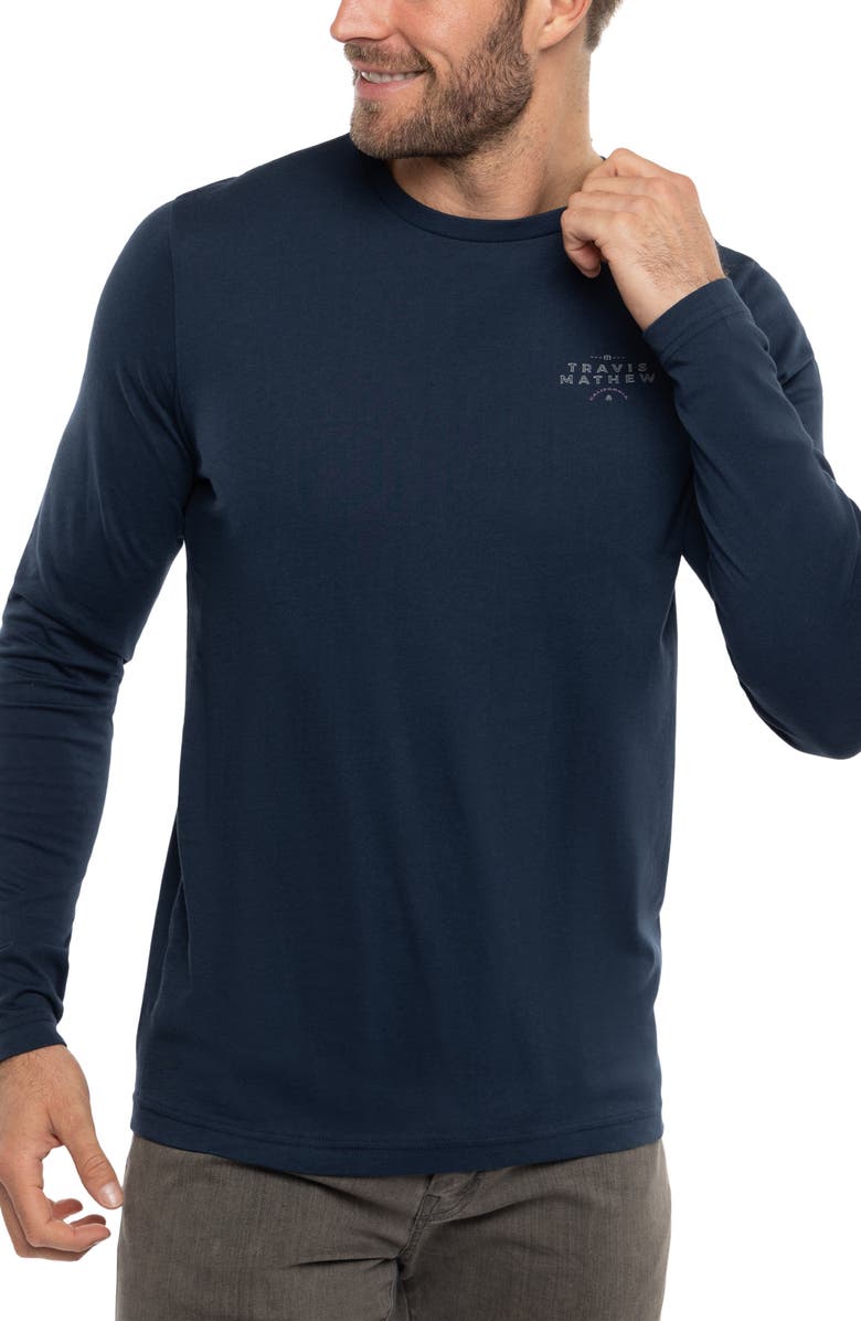 TravisMathew Life of Luxury Long Sleeve Graphic T-Shirt, Main, color, 