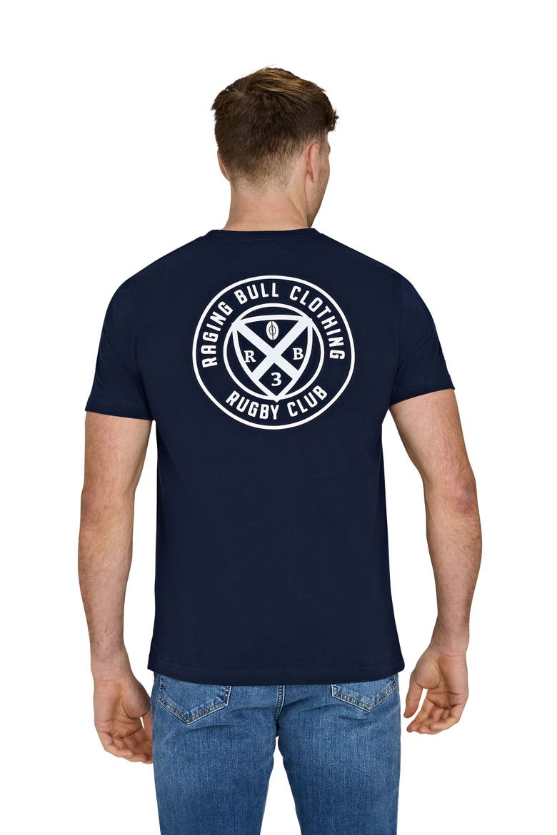 Rugby Club Back Print T-Shirt, Alternate, color, Navy