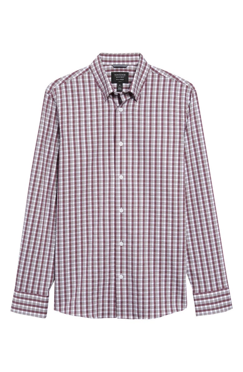 NORDSTROM MEN'S SHOP Perform Regular Fit Check Button-Up Shirt, Main, color, 