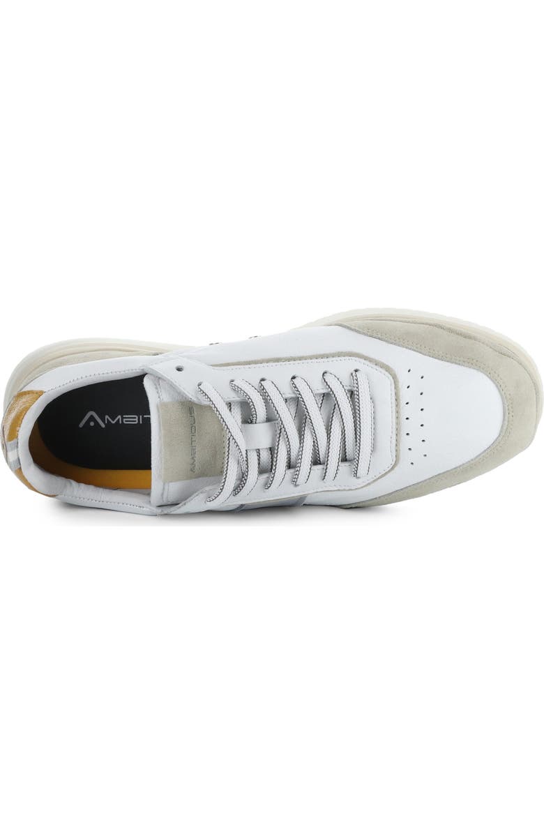 Ambitious 11939 Low Top Sneaker, Alternate, color, Beige/ Offwht/ Grey Leather