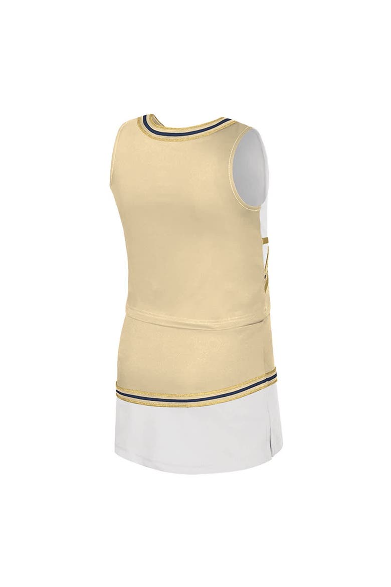 Girls Youth Colosseum Gold Georgia Tech Yellow Jackets Lollipop Park Cheer Two-Piece Set, Alternate, color, Gold
